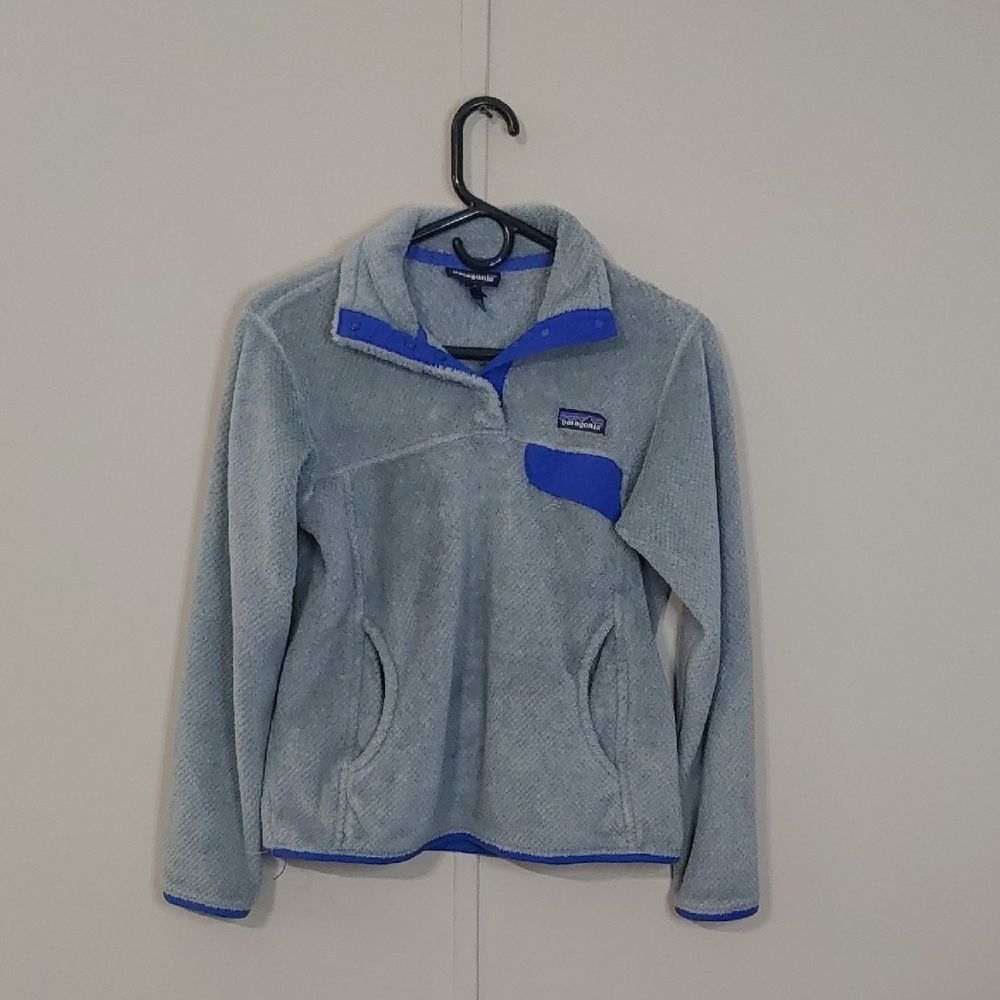 Patagonia Re-Tool Half-Snap Women's Gray Pullover Size S Snap-T Sweatshirt